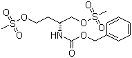 structure of CAS# 655785-24-3, (R)-2-苄氧羰基氨基-1,4-双(甲磺酰氧基)丁烷