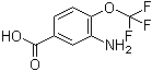 structure of CAS# 656-06-4, 3-氨基-4-三氟甲氧基苯甲酸