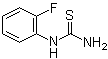 structure of CAS# 656-32-6, N-(2-Fluorophenyl)thiourea