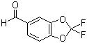 structure of CAS# 656-42-8, 2,2-Difluorobenzodioxole-5-carboxaldehyde