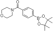4-(吗啉-4-基羰基)苯硼酸频哪醇酯分子结构 (CAS 656239-38-2)