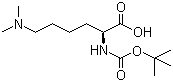 structure of CAS# 65671-53-6, N-叔丁氧甲酰基-N',N'-二甲基-L-赖氨酸