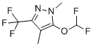 5-(二氟甲氧基)-1,4-二甲基-3-(三氟甲基)-1H-吡唑分子结构 (CAS 656825-65-9)