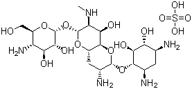 structure of CAS# 65710-07-8, 硫酸阿布拉霉素
