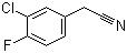 structure of CAS# 658-98-0, 3-Chloro-4-fluorophenylacetonitrile