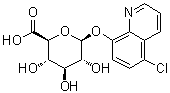 5-氯-8-喹啉基 beta-D-吡喃葡糖苷酸分子结构 (CAS 65851-39-0)