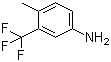 structure of CAS# 65934-74-9, 4-甲基-3-三氟甲基苯胺