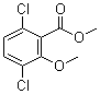 structure of CAS# 6597-78-0, 2-甲氧基-3,6-二氯苯甲酸甲酯