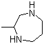 2-甲基-1,4-二氮杂环庚烷分子结构 (CAS 65974-17-6)