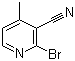 structure of CAS# 65996-02-3, 2-溴-4-甲基吡啶-3-甲腈