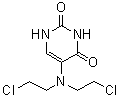structure of CAS# 66-75-1, 5-[Bis(2-chloroethyl)amino]-2,4(1H,3H)-pyrimidinedione