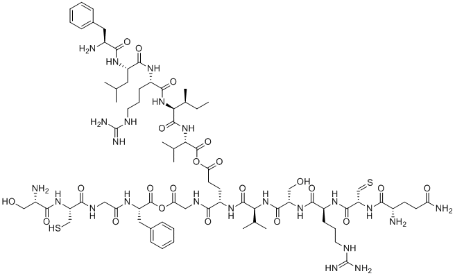 生长激素(176-191)分子结构 (CAS 66004-57-7)