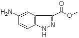 5-氨基-1H-吲唑-3-甲酸甲酯分子结构 (CAS 660411-95-0)