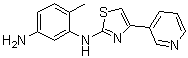 structure of CAS# 660837-08-1, 4-甲基-N3-[4-(3-吡啶基)-2-噻唑基]-1,3-苯二胺