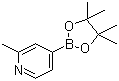 2-甲基吡啶-4-硼酸频哪醇酯分子结构 (CAS 660867-80-1)
