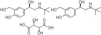 structure of CAS# 661464-94-4, 左旋沙丁胺醇酒石酸盐