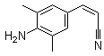 (2Z)-3-(4-氨基-3,5-二甲基苯基)-2-丙烯腈分子结构 (CAS 661489-22-1)