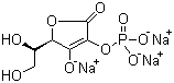 structure of CAS# 66170-10-3, L-抗坏血酸-2-磷酸三钠盐