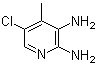 5-氯-4-甲基-2,3-吡啶二胺分子结构 (CAS 662117-20-6)