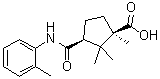 CAS # 6626-16-0, (1R,3S)-1,2,2-Trimethyl-3-[[(2-methylphenyl)amino]carbonyl]cyclopentanecarboxylic acid, NSC 59804