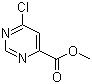 6-氯嘧啶-4-羧酸甲酯分子结构 (CAS 6627-22-1)