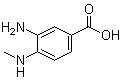 3-氨基-4-甲基氨基苯甲酸分子结构 (CAS 66315-15-9)