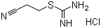 2-(2-氰基乙基)异硫脲单盐酸盐分子结构 (CAS 6634-40-8)