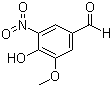 structure of CAS# 6635-20-7, 5-Nitrovanillin