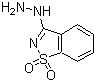 structure of CAS# 6635-42-3, 3-肼基-1,2-苯并异噻唑 1,1-二氧化物
