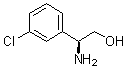 (betaS)-beta-氨基-3-氯苯乙醇分子结构 (CAS 663611-73-2)