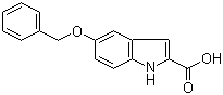 5-苄氧基吲哚-2-羧酸分子结构 (CAS 6640-09-1)