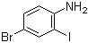 structure of CAS# 66416-72-6, 4-Bromo-2-iodoaniline