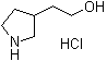 3-吡咯烷乙醇盐酸盐分子结构 (CAS 664364-46-9)
