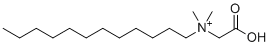 十二/十四烷基二甲基甜菜碱分子结构 (CAS 66455-29-6)