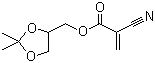 1,2-异丙亚基甘油 2-氰基丙烯酸酯分子结构 (CAS 66470-69-7)