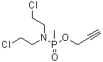 N,N-二(2-氯乙基)-P-甲基氨基膦酸 2-丙炔-1-基酯分子结构 (CAS 6651-09-8)