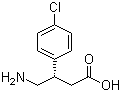 (S)-4-氨基-3-(4-氯苯基)丁酸分子结构 (CAS 66514-99-6)