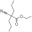 structure of CAS# 66546-90-5, 2-氰基-2-丙基戊酸乙酯
