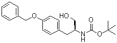 structure of CAS# 66605-58-1, [(1S)-1-(羟基甲基)-2-[4-(苯基甲氧基)苯基]乙基]氨基甲酸叔丁酯