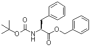 structure of CAS# 66617-58-1, N-叔丁氧羰基-L-苯丙氨酸苄酯