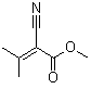 structure of CAS# 6666-75-7, 2-氰基-3-甲基-2-丁烯酸甲酯