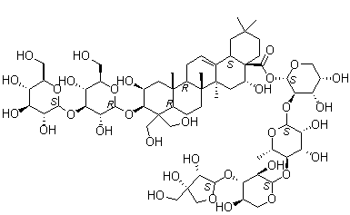 桔梗皂苷 D2分子结构 (CAS 66663-90-9)
