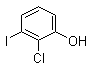 2-氯-3-碘苯酚分子结构 (CAS 666727-31-7)