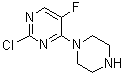 CAS # 666839-74-3, 2-Chloro-5-fluoro-4-(1-piperazinyl)pyrimidine