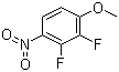2,3-二氟-4-硝基苯甲醚分子结构 (CAS 66684-59-1)