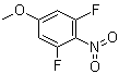 4-硝基-3,5-二氟苯甲醚分子结构 (CAS 66684-62-6)