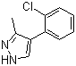 4-(2-氯苯基)-3-甲基-1H-吡唑分子结构 (CAS 667400-39-7)