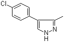 4-(4-氯苯基)-3-甲基吡唑分子结构 (CAS 667400-41-1)