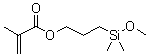 structure of CAS# 66753-64-8, (Methacryloxypropyl)dimethylmethoxysilane