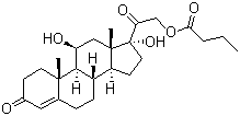 CAS # 6677-99-2, Hydrocortisone 21-butyrate, 11beta,17,21-Trihydroxypregn-4-ene-3,20-dione 21-butyrate